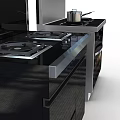 Modern Kitchen Appliances With Stove Range Hood And Oven Design