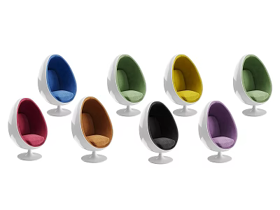 Eggshell Chair Colorful Chair Leisure Chair 3d model Eggshell Chair Colorful Chair Leisure Chair 3d model