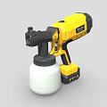 RYOBI Yellow Cordless Portable Paint Sprayer With White Tank Industrial Equipment
