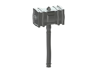 Sturdy Hardware Tool Hammer With Durable Metal Head And Ergonomic Grip Handle 3d model
