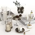 Elegant Decorative Ornament Set With Candles Vases And Fragrance For Home Decoration