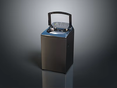 Sleek Black Portable Computer With Handle Control Panel Display And Modern Design 3d model