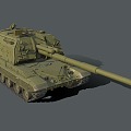 Self-propelled howitzer Soviet 2S19 tank self-propelled gun 3d model