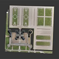 Historic Castle Architecture Model With Multiple Spires Towers Green Lawns And Water Moat