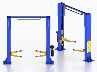 car lift crane car lift gantry crane 3d model