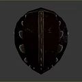 Medieval Leather Helmet Design With Spikes Stitches Wooden Face Guard And Rivets