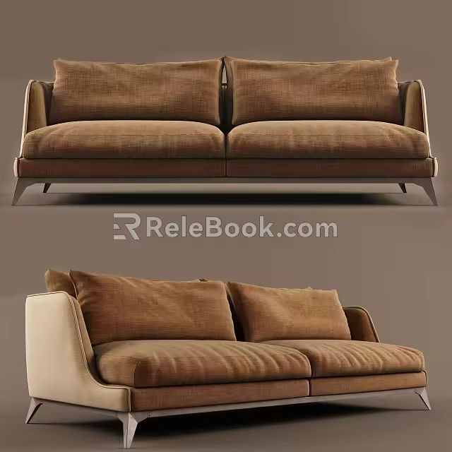 Double sofa 3d model