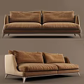 Double sofa 3d model