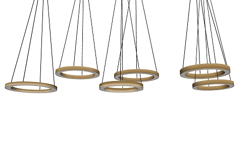 Light Luxury Chandelier 3d model