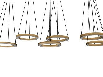 Light Luxury Chandelier 3d model