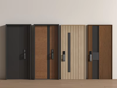 Security Door With Various Modern Styles And Different Color Options For Home Safety 3d model