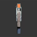Modern sci-fi rifle sci-fi sniper rifle laser pulse gun pulse gun 3d model