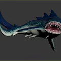shark great white shark whale shark hammerhead shark tiger head shark man-eating shark blue shark coral red coral white coral 3d model