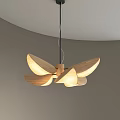 Nordic Log Chandelier Restaurant Chandelier Bar Counter Chandelier Bedside Chandelier Staircase Chandelier 3d model