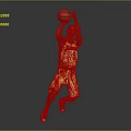 A Man Wearing Yellow Number 24 Jersey Shooting Basketball Against Grey Background