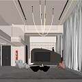 Modern Duplex Living Room With Open Space Recessed Lighting And Arched Bookshelf