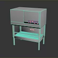 Stainless Steel Computer Server Rack Cabinet With Door Shelf And Legs Design
