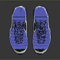 Nike Inspired Black White Blue Sports Sneakers With Air Cushion Sole And Retro Style Design