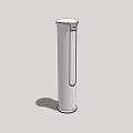 Modern Sleek White Tower Air Conditioner Fan With Vertical Design For Home Use