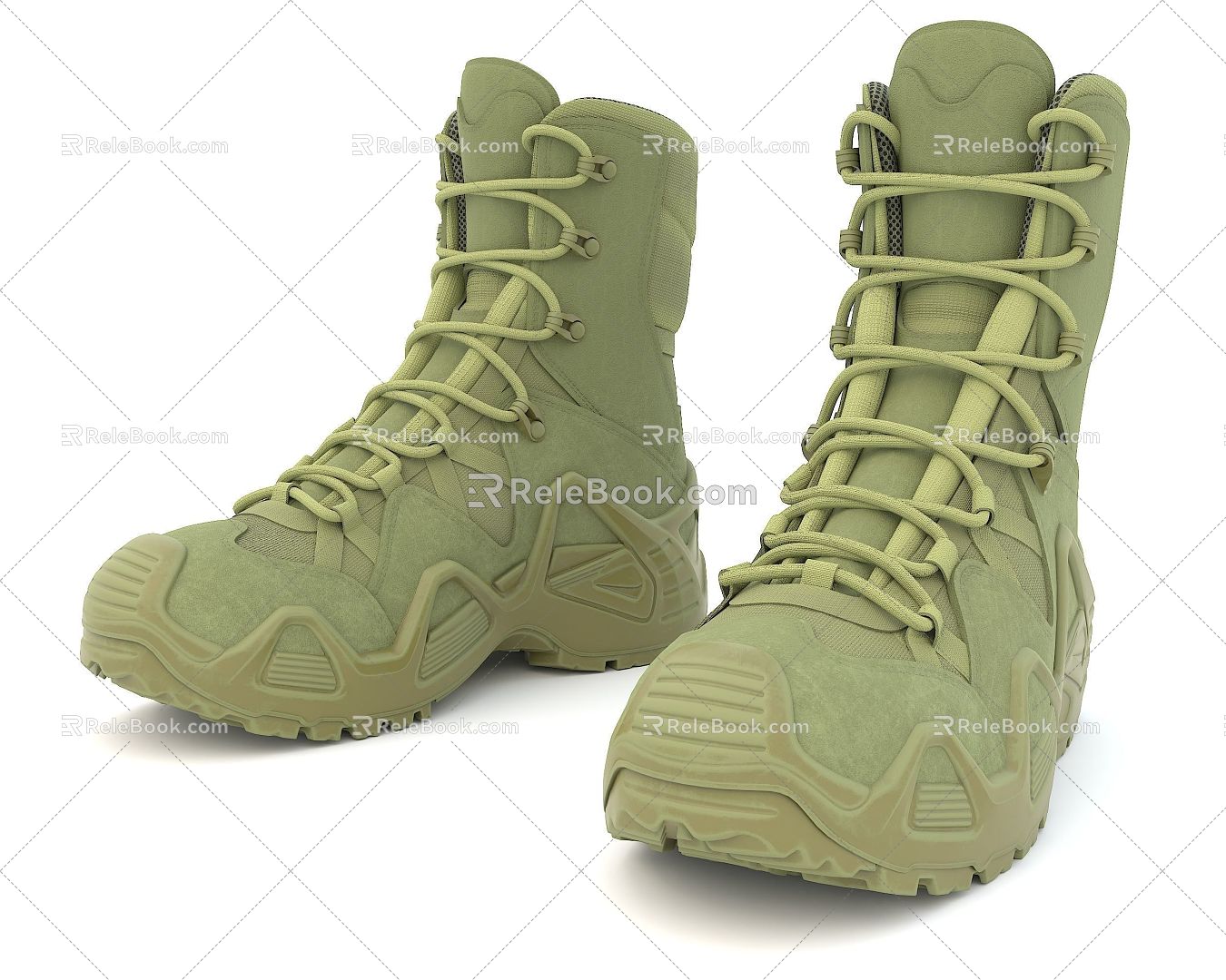 Military Boots Shoes Boots Military Boots Shoelaces Military High Boots Men's Boots Men's Shoes 3d model