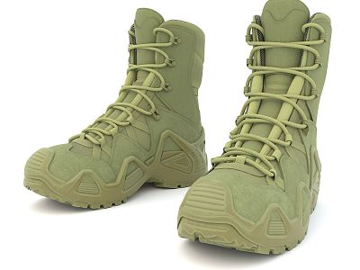 Military Boots Shoes Boots Military Boots Shoelaces Military High Boots Men's Boots Men's Shoes 3d model