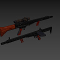 Modern Sniper Rifle 3d model