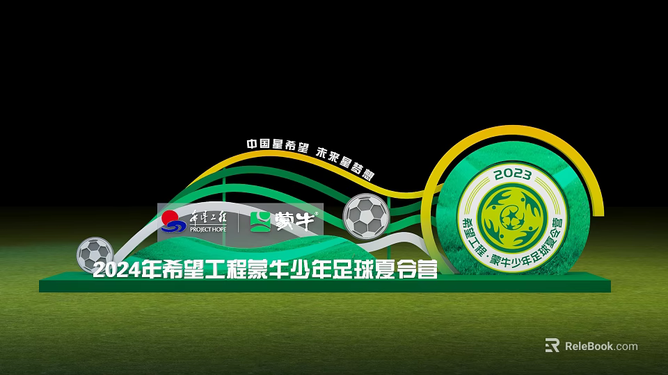 Official 2024 Project Hope Mengniu Youth Football Summer Camp Photo Check In Spot 3d model 