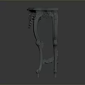 Elegant Classical Dining Table With Intricate Carved Legs And Ornate Design