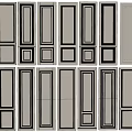 European-style wall panel European-style line European-style gypsum board 3d model