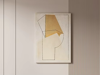 Modern Simple Style Hanging Painting 3d model