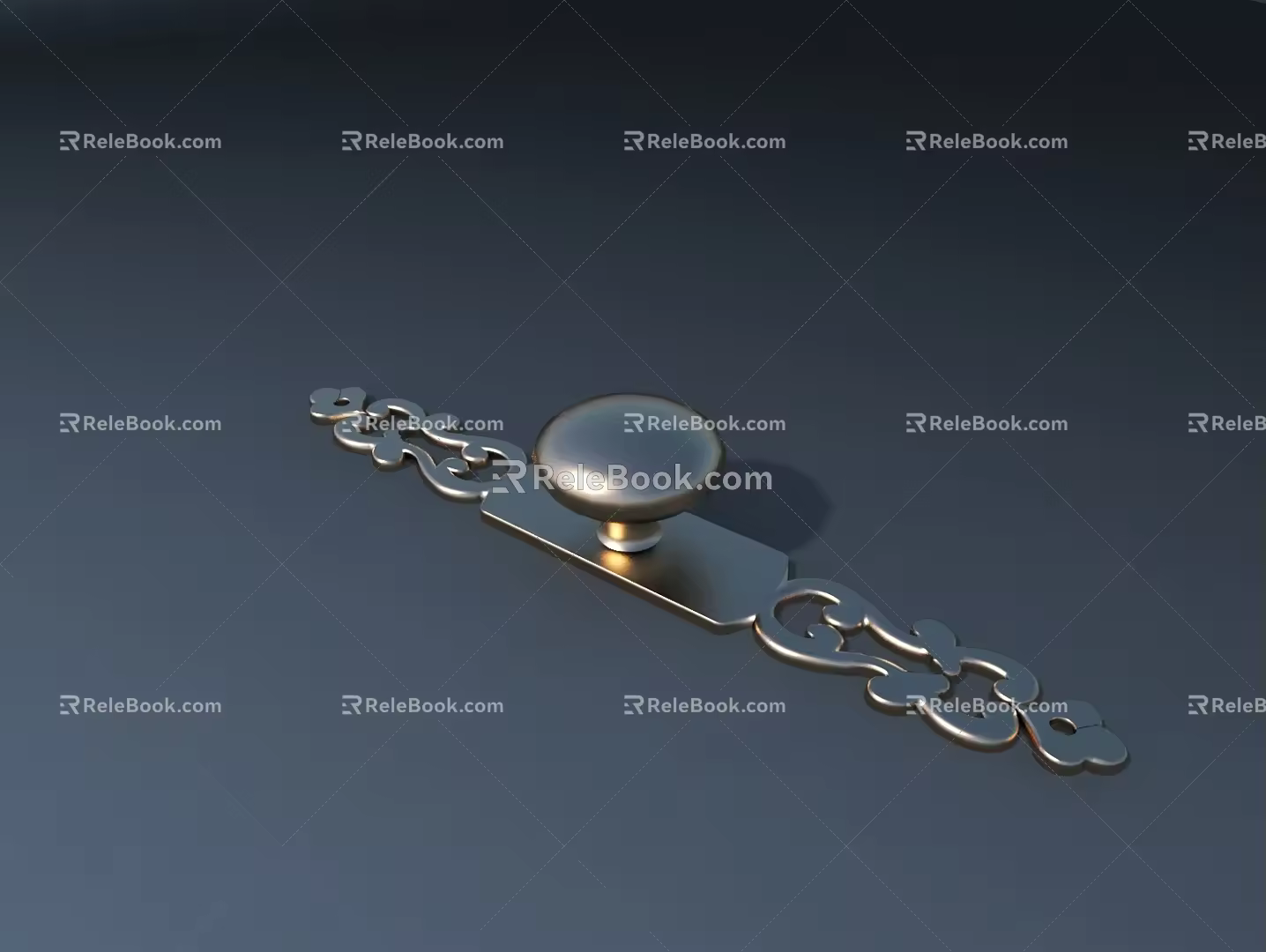 Modern hardware door handle 3d model