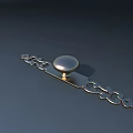 Modern hardware door handle 3d model