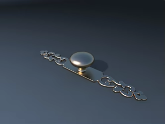Modern hardware door handle 3d model