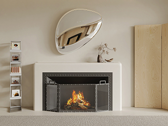 Modern Fireplace 3d model