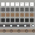 Modern Switch Switch Socket 3d model