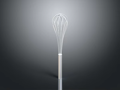 Stainless Steel Kitchen Whisk With Simple Design For Home Baking And Cooking 3d model