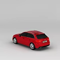 Modern Technology Exhibition Hall Featuring Red Audi A3 Car