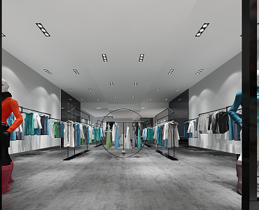 Modern Clothing Store Shopping Mall Clothing Store 3d model