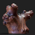 Unique Wooden Sculpture Carving With Natural Texture And Artistic Design