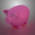 Cute Pink Piggy Bank Decorative Ornament Set Ideal for Home Decoration and Shelf