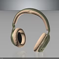 Modern Over Ear Headphones With Pink Ear Cushions Headband And Metallic Body