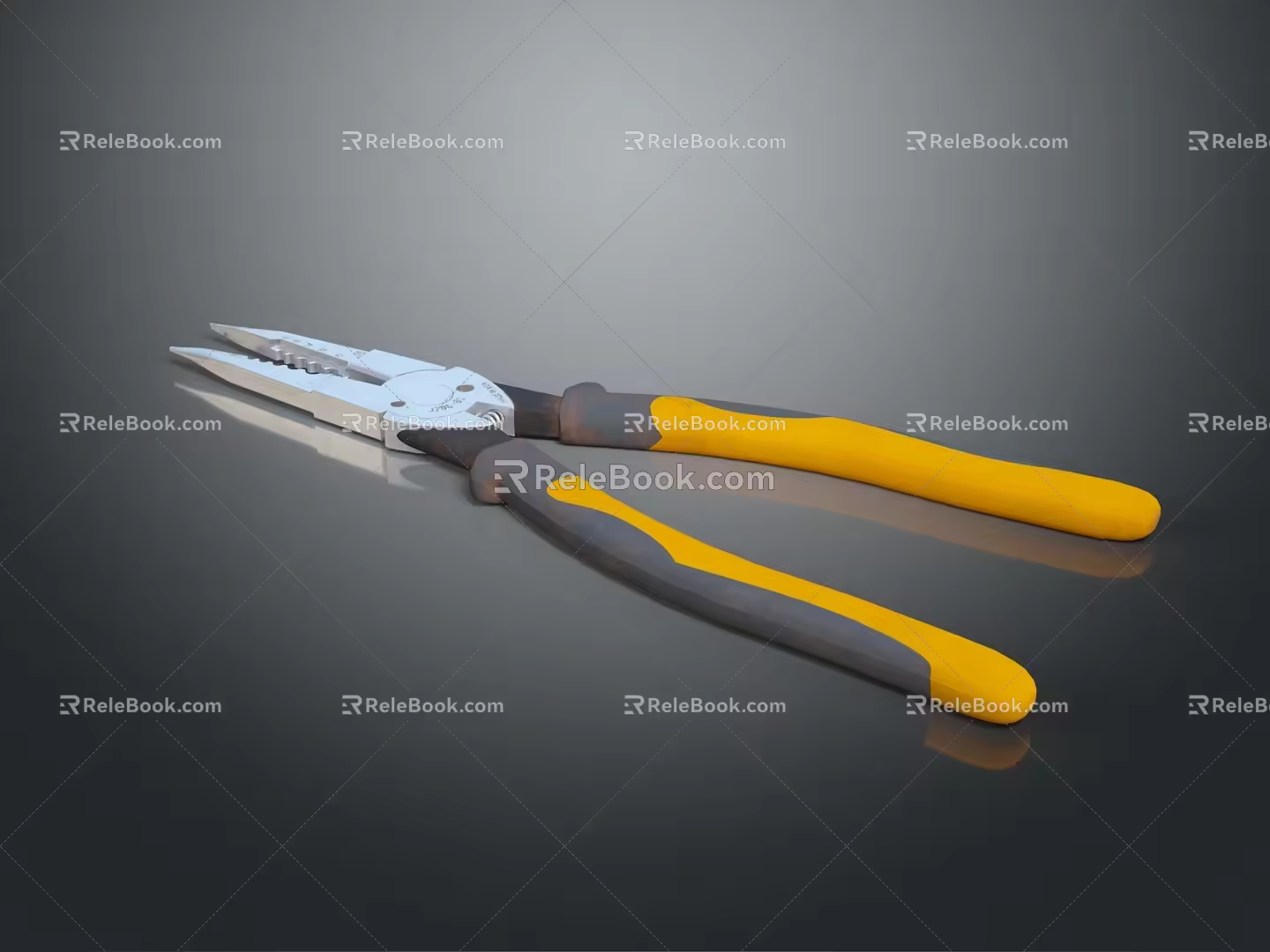 Pipe pliers vise vise bench vise wrench wrench tool hardware tool processing tool furniture 3d model