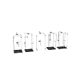 Modern Shower Sauna Enclosures With Transparent Glass Doors And Sleek Handles