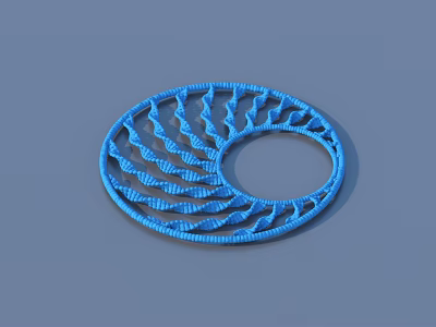 Blue Spiral Woven Household Decorative Ornament For Home Decoration 3d model
