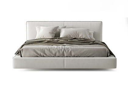 Modern Double Bed 3d model