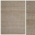 Modern Square Rugs With Neutral Tones Striped And Woven Textured Patterns 3d model