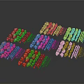 Natural Stone and Wood Beads in Various Sizes and Colors for Craft Decorations