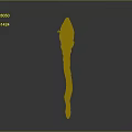 Golden Decorative Sculpture With Shiny Surface And Unique Curved Design