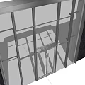 Modern Contemporary Tower Entrance With Glass Facade And Metal Door Design