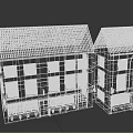 Two Traditional Brick Houses With Dark Roofs And Multiple Window Designs Exterior View